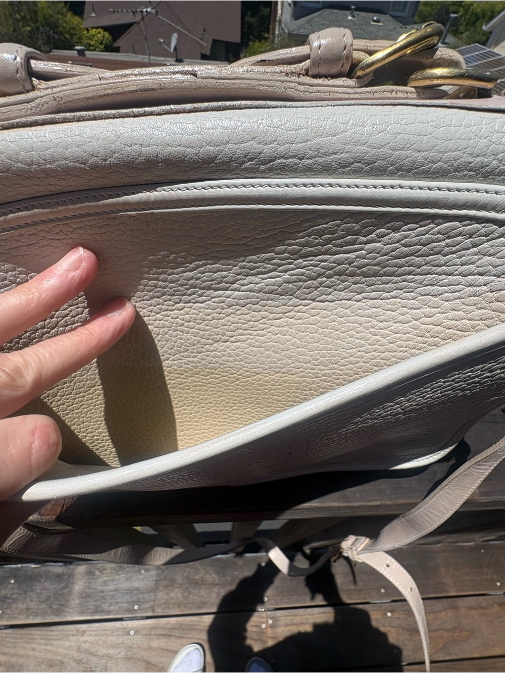 Rare Dooney & Bourke Cream and Light Pink Crossbody Bag - READ description - Picture 6 of 12